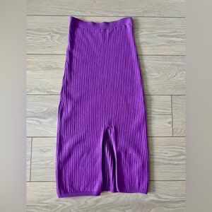 Free People ribbed knit sweater skirt purple size xs